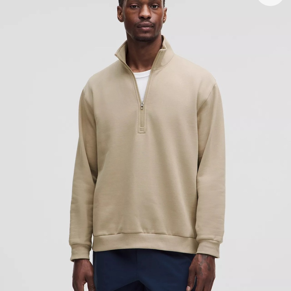 Lululemon Tan Quarter-Zip Pullover